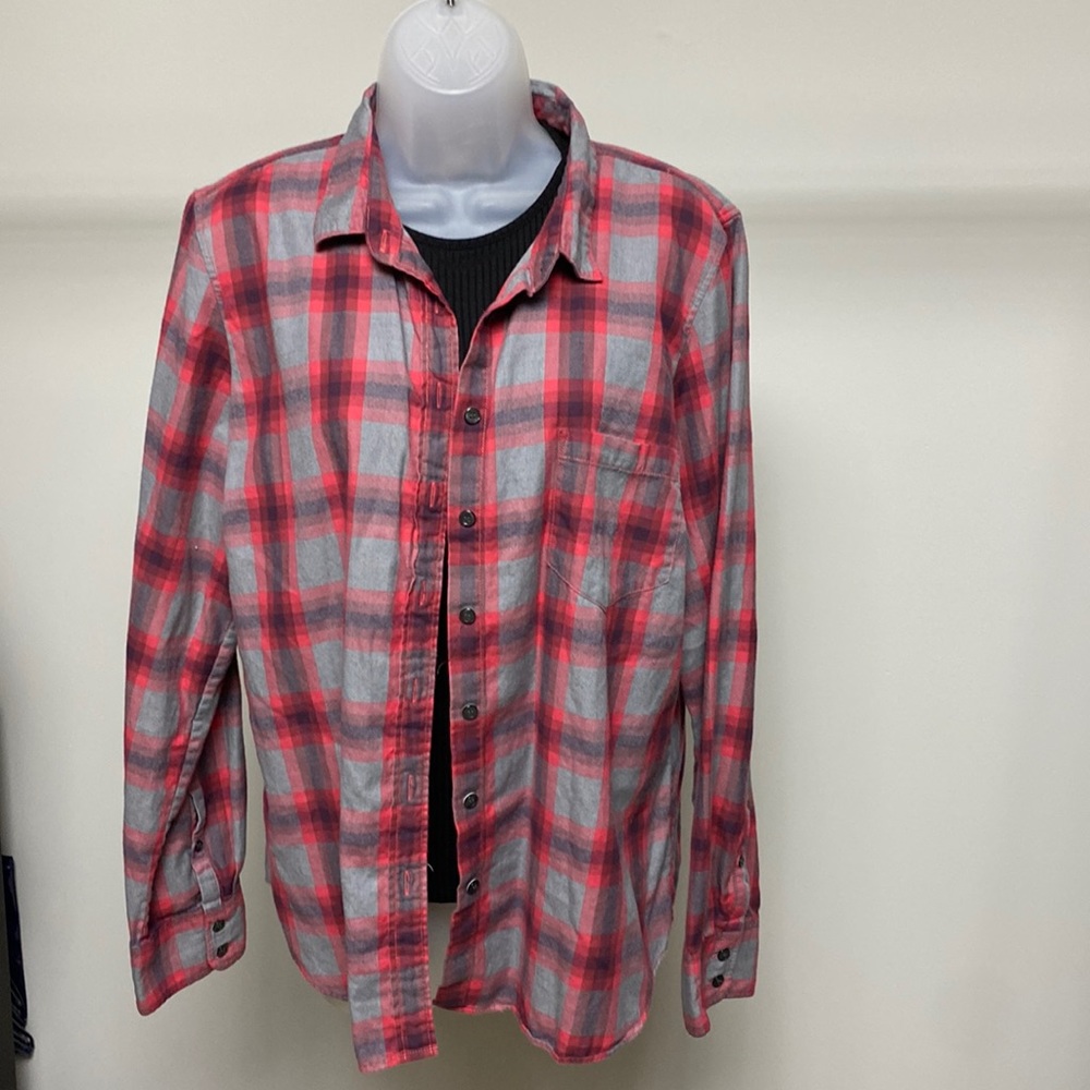J Crew flannel shirt with darts both front and back
